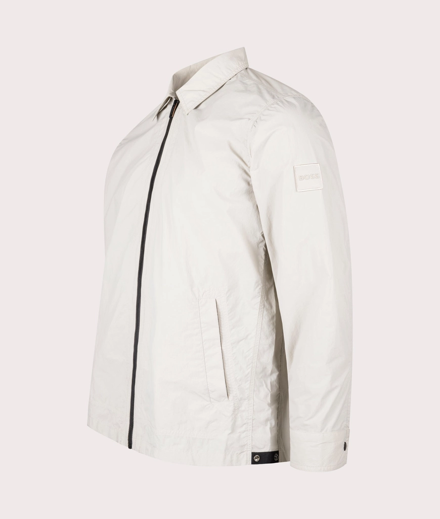 Hugo Boss Mens Oversized Leejay Zip Overshirt
